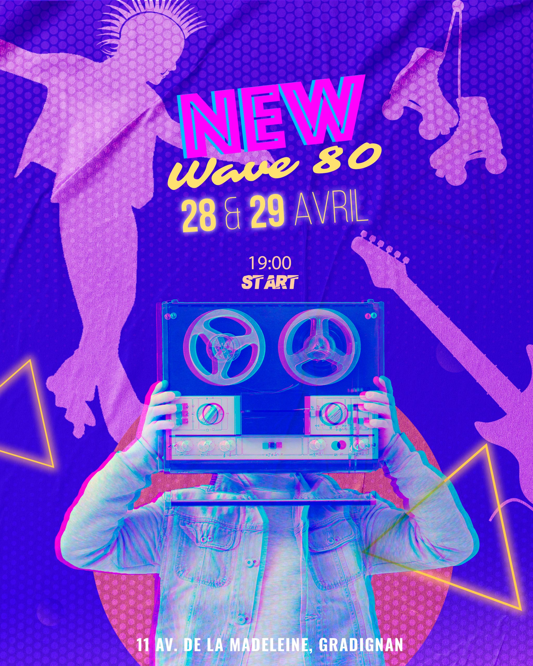 Soirée Roller New Wave Années 80 Le 28/29 Avril 2023
